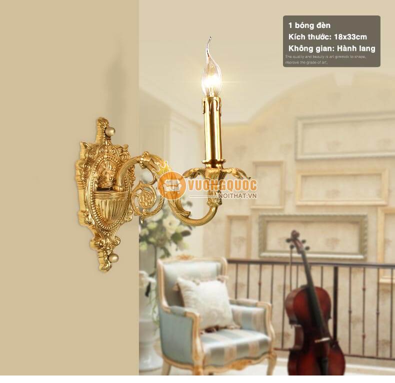 Đèn chùm đồng cao cấp phong cách Pháp abr176-5